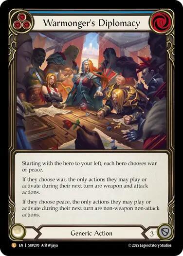 Warmongers Diplomacy (Super Slam)  - Cold Foil
