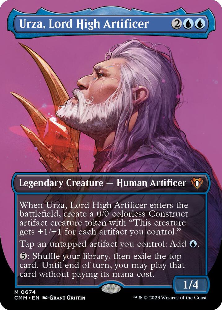 Urza Lord High Artificer Borderless (Commander Masters)  - undefined
