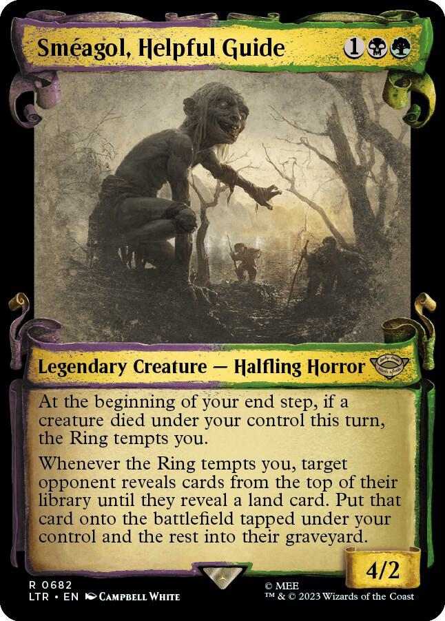 Sméagol, Helpful Guide 682 (Universes Beyond: The Lord of the Rings: Tales of Middle-earth)  - Showcase Scroll