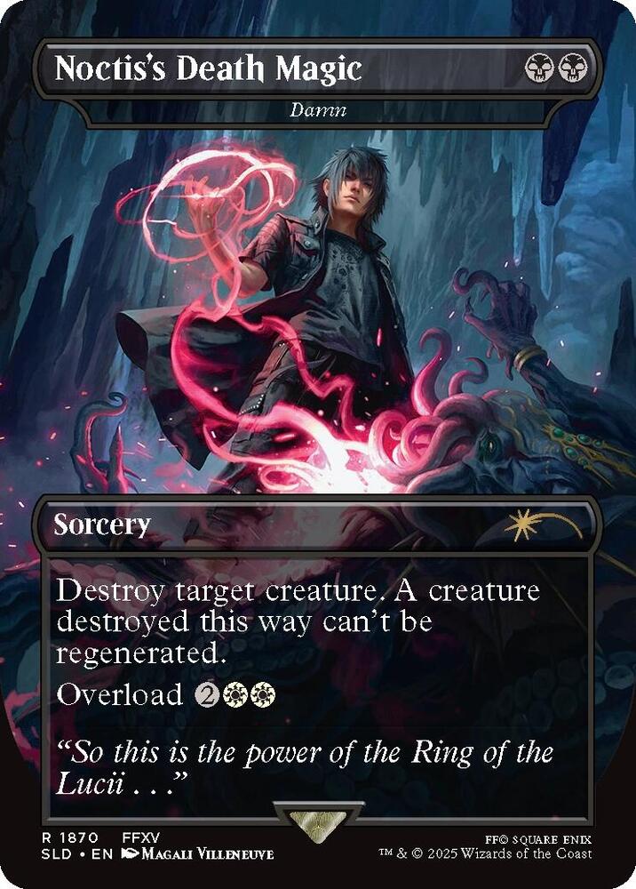 Noctis's Death Magic // Damn 1870/1 (Secret Lair Drop Series)  - Borderless