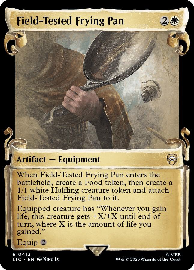 Field Tested Frying Pan Showcase Scrolls 413 (Commander: The Lord of the Rings: Tales of Middle-earth)  - Showcase Scroll Foil