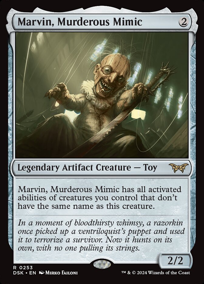 Marvin, Murderous Mimic 253 (Duskmourn: House of Horror)  - Foil