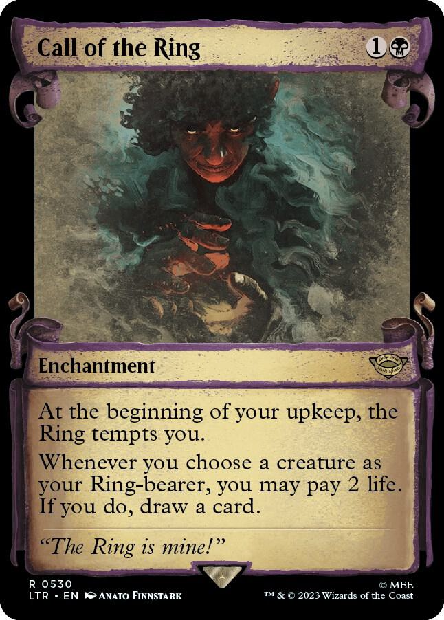 Call of the Ring 530 (Universes Beyond: The Lord of the Rings: Tales of Middle-earth)  - Showcase Scroll Foil