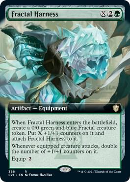 Fractal Harness Extended Art (Commander 2021) 