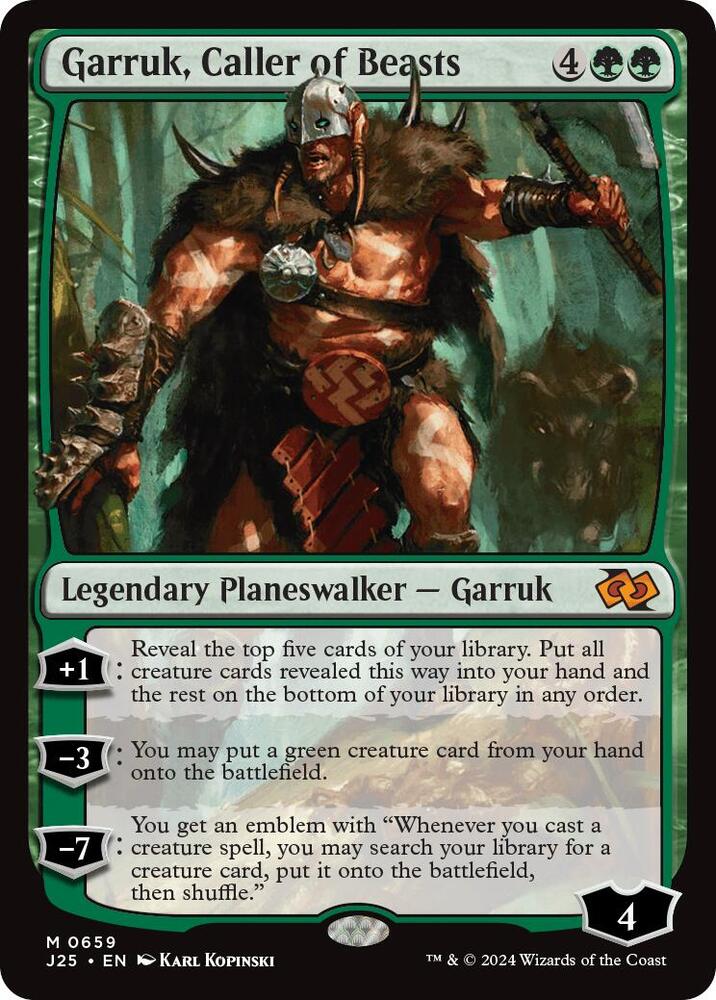 Garruk Caller of Beasts (Foundations Jumpstart) 