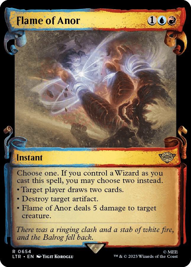 Flame of Anor 654/281 (Universes Beyond: The Lord of the Rings: Tales of Middle-earth)  - Showcase Scroll Foil