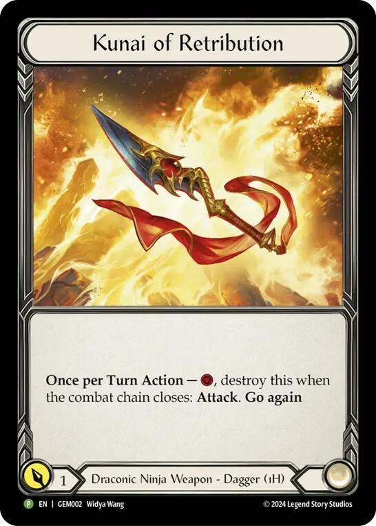Kunai of Retribution GEM002 (GEM Pack 1)  - Cold Foil