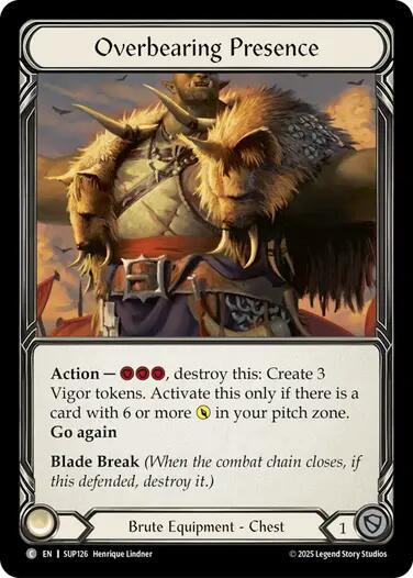 Overbearing Presence (Super Slam)  - Cold Foil