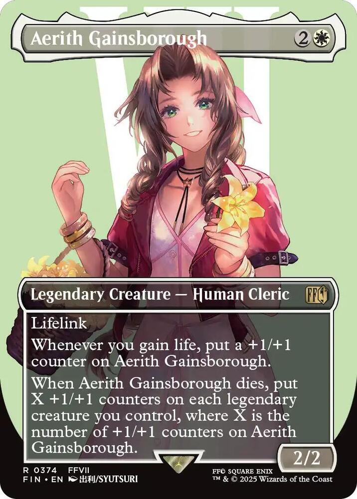 Aerith Gainsborough Borderless 374 (FINAL FANTASY) 