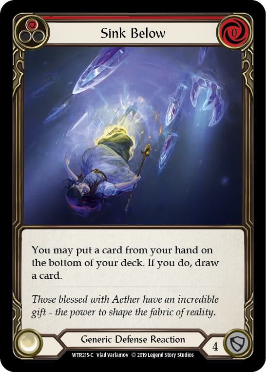 Sink Below Red (Welcome to Rathe)  - 1st Edition Rainbow Foil