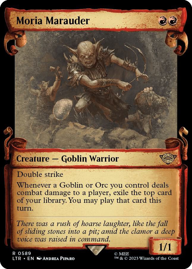 Moria Marauder 589/281 (Universes Beyond: The Lord of the Rings: Tales of Middle-earth)  - Showcase Scroll