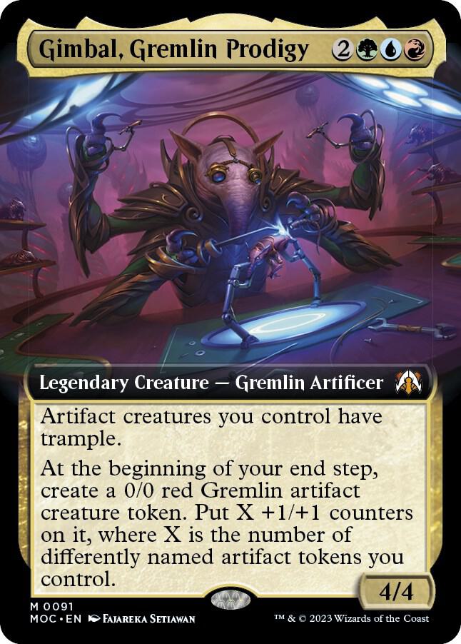 Gimbal Gremlin Prodigy Extended Art (Commander: March of the Machine)  - undefined